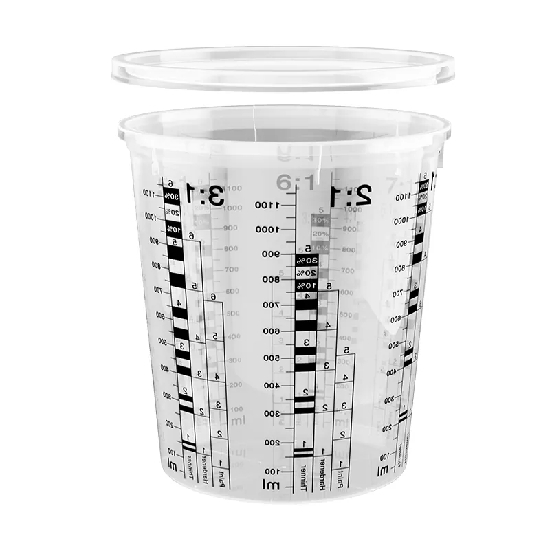 1370ml pp autals sơn trộn cốc trộn với nắp