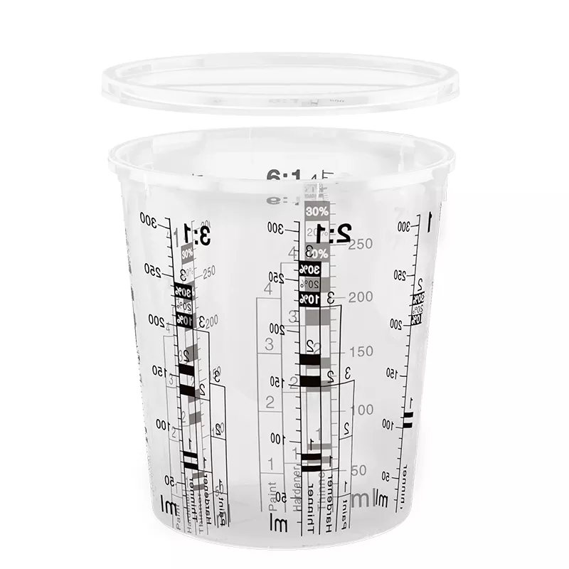 385ml pp autals sơn trộn cốc trộn với nắp