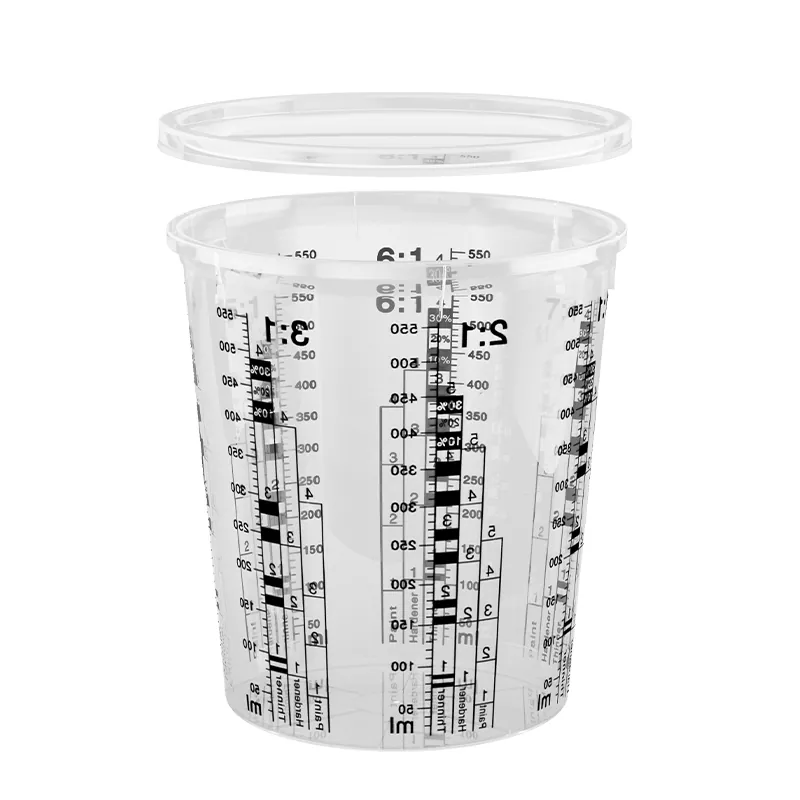 680ml pp automal sơn trộn cốc trộn với nắp